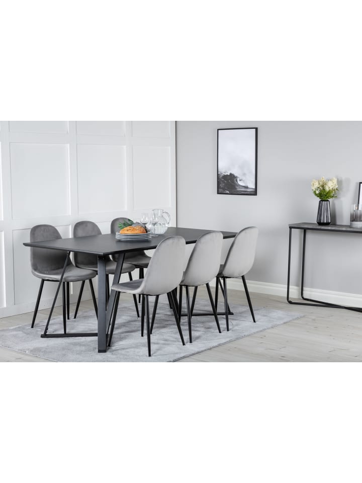 ebuy24 Essgruppe Marina 27 (7-teilig) Grau 90 x 180 cm günstig kaufen onesize