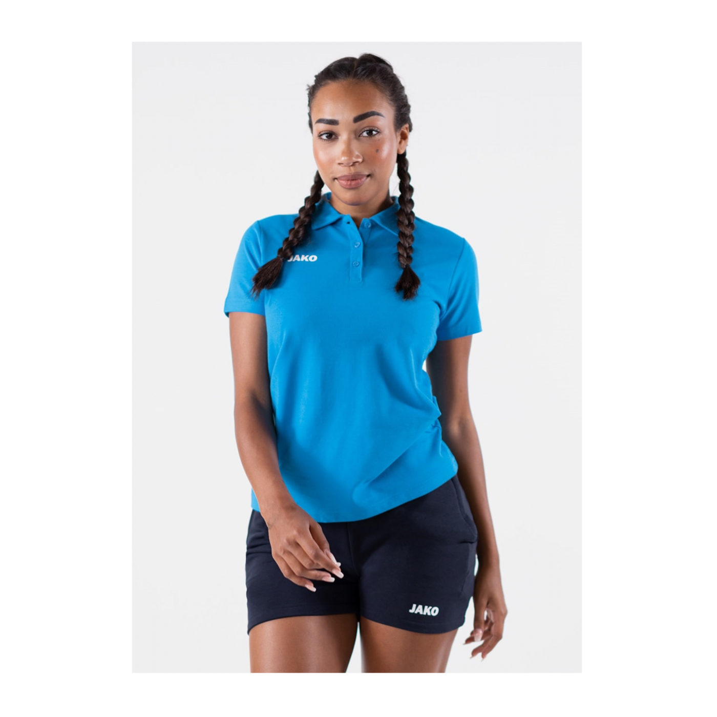 JAKO Base Poloshirt Damen Blau F89