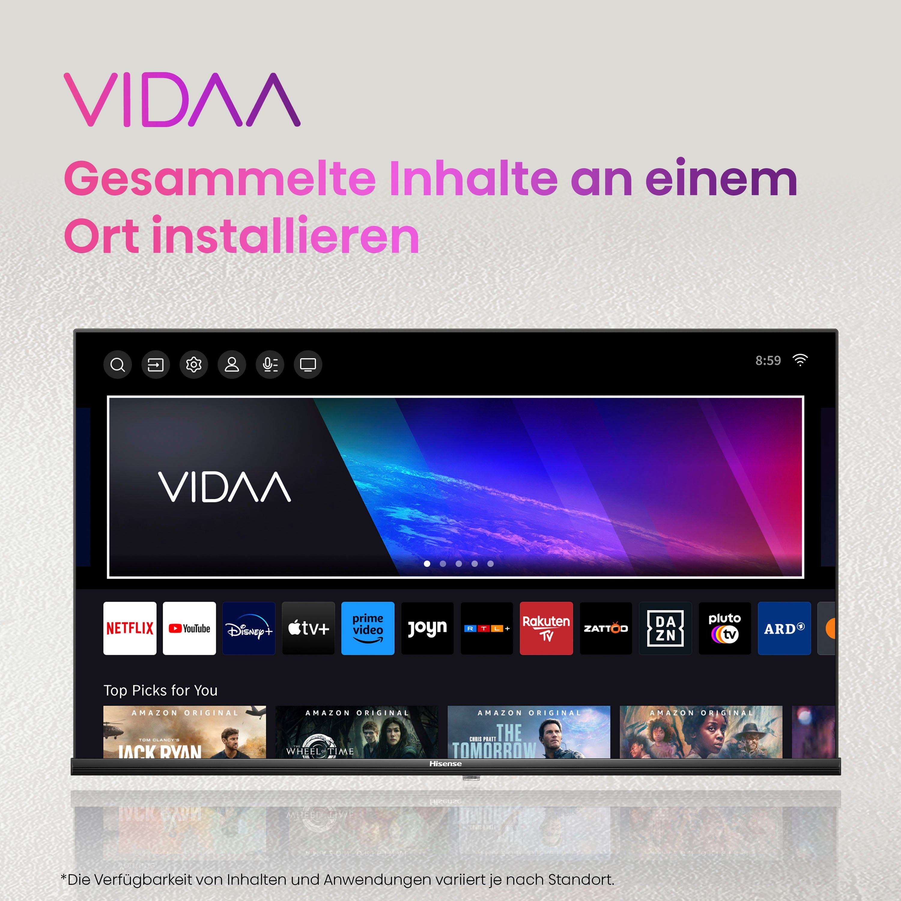 Hisense 32E41KT LED-Fernseher (80 cm/32 Zoll, HD, Smart-TV,Triple Tuner DVB-T2 / T/C / S2 / S)