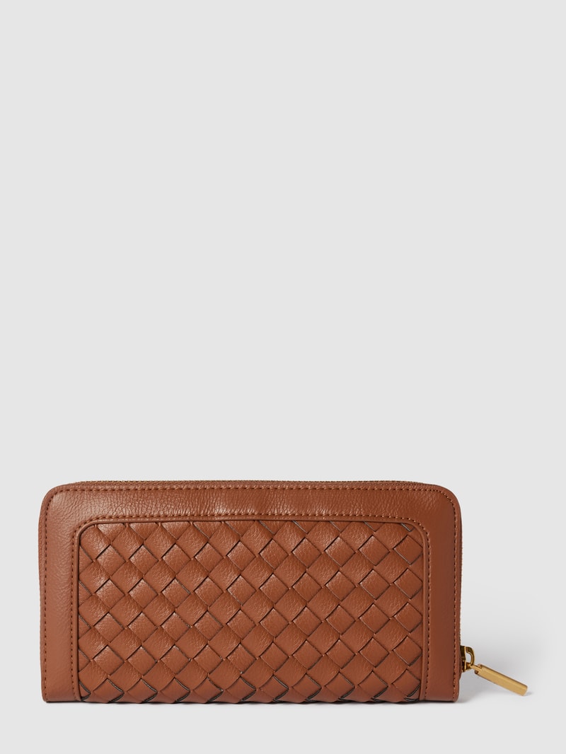 Portemonnaie in Leder-Optik Modell 'ELYNIA' in camel