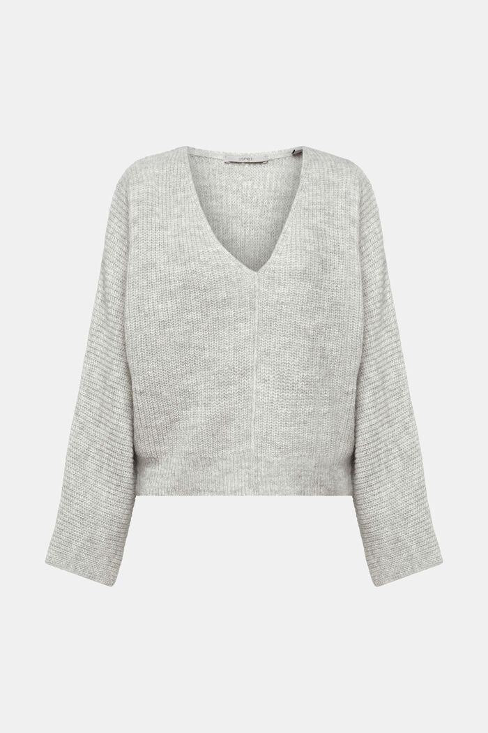 Cropped-Pullover aus Wollmix
