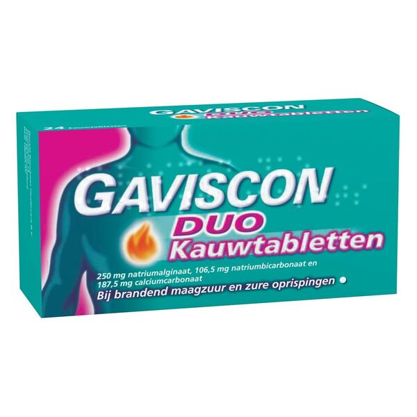 Gaviscon Duo -purutabletit närästykseen - 24 kpl