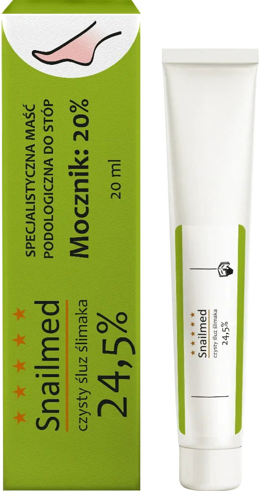 Snailmed fugtgivende fodplejesalve med snegleslim og urinstof, 20 ml