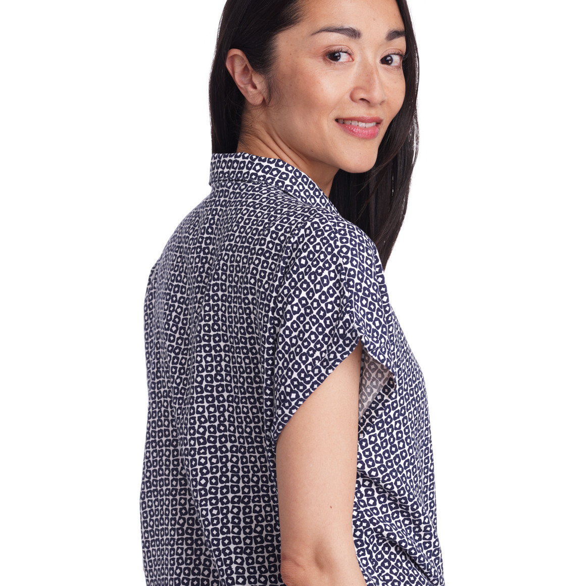 Damen Bluse mit Knotendetail
