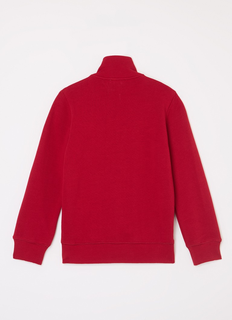 Benetton  Sweatvest met logoborduring en steekzakken