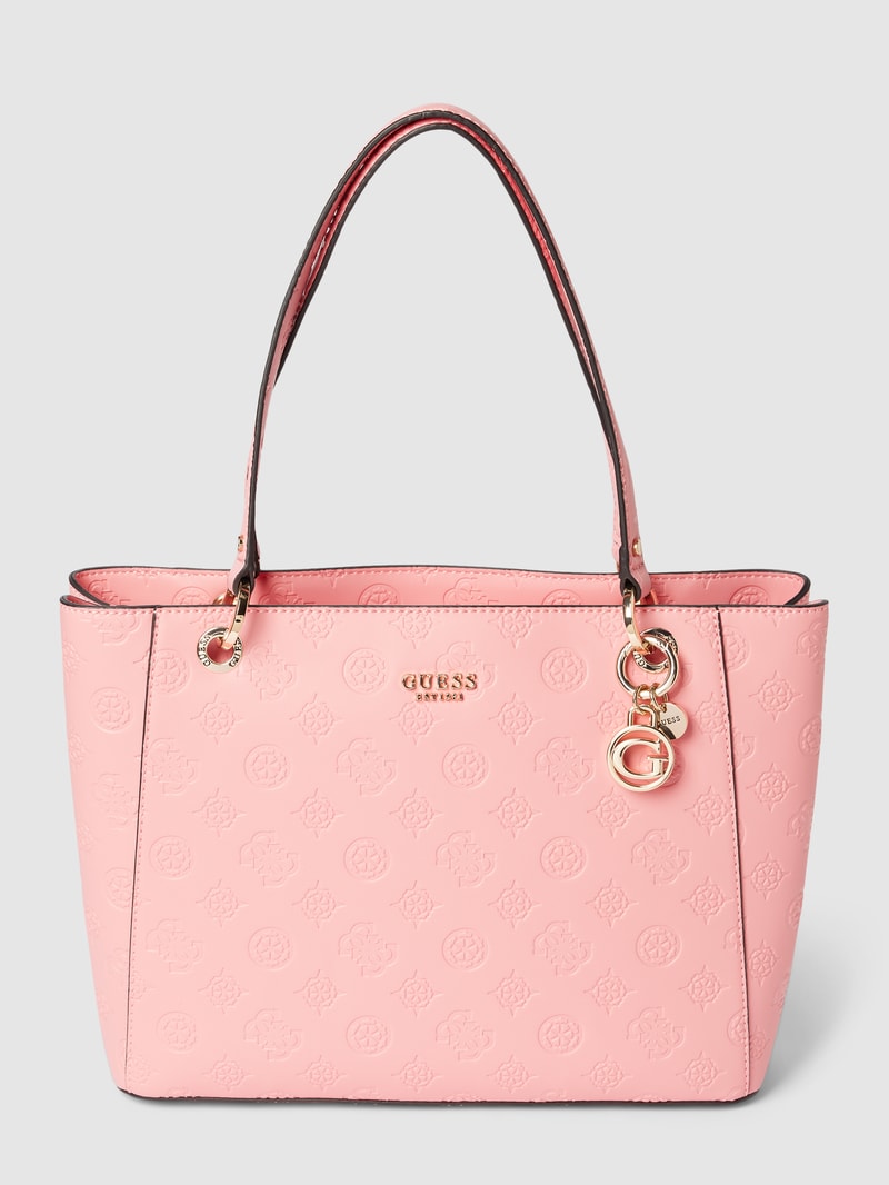 Tote Bag mit Label-Details Modell 'GALERIA' in pink