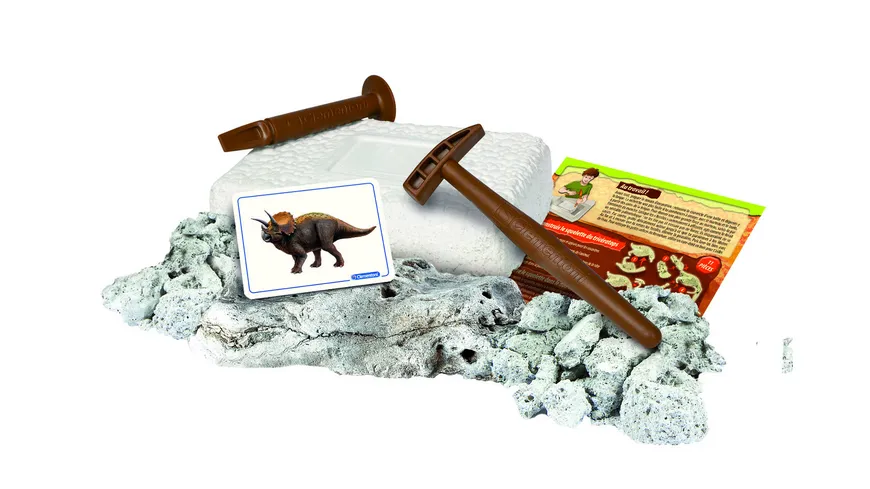 Clementoni - Galileo - Ausgrabungs-Set Triceratops