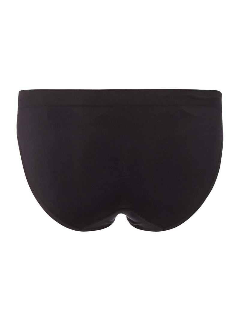 Slip mit elastischem Bund in schwarz