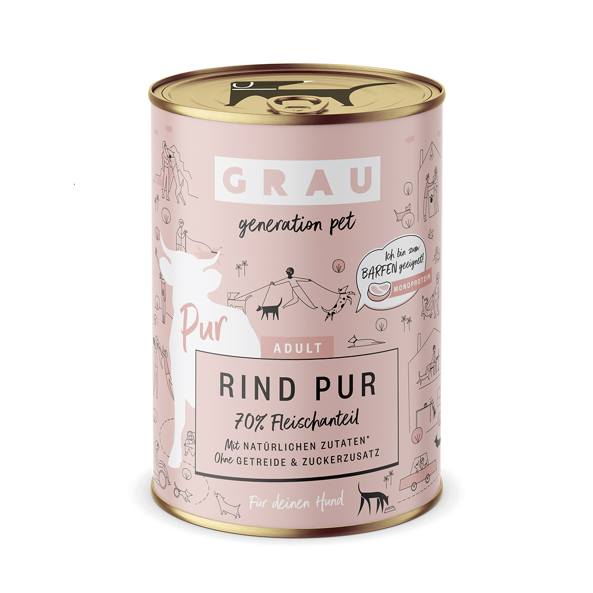 GRAU Hund Adult Rind Pur günstig kaufen bei ZooRoyal
