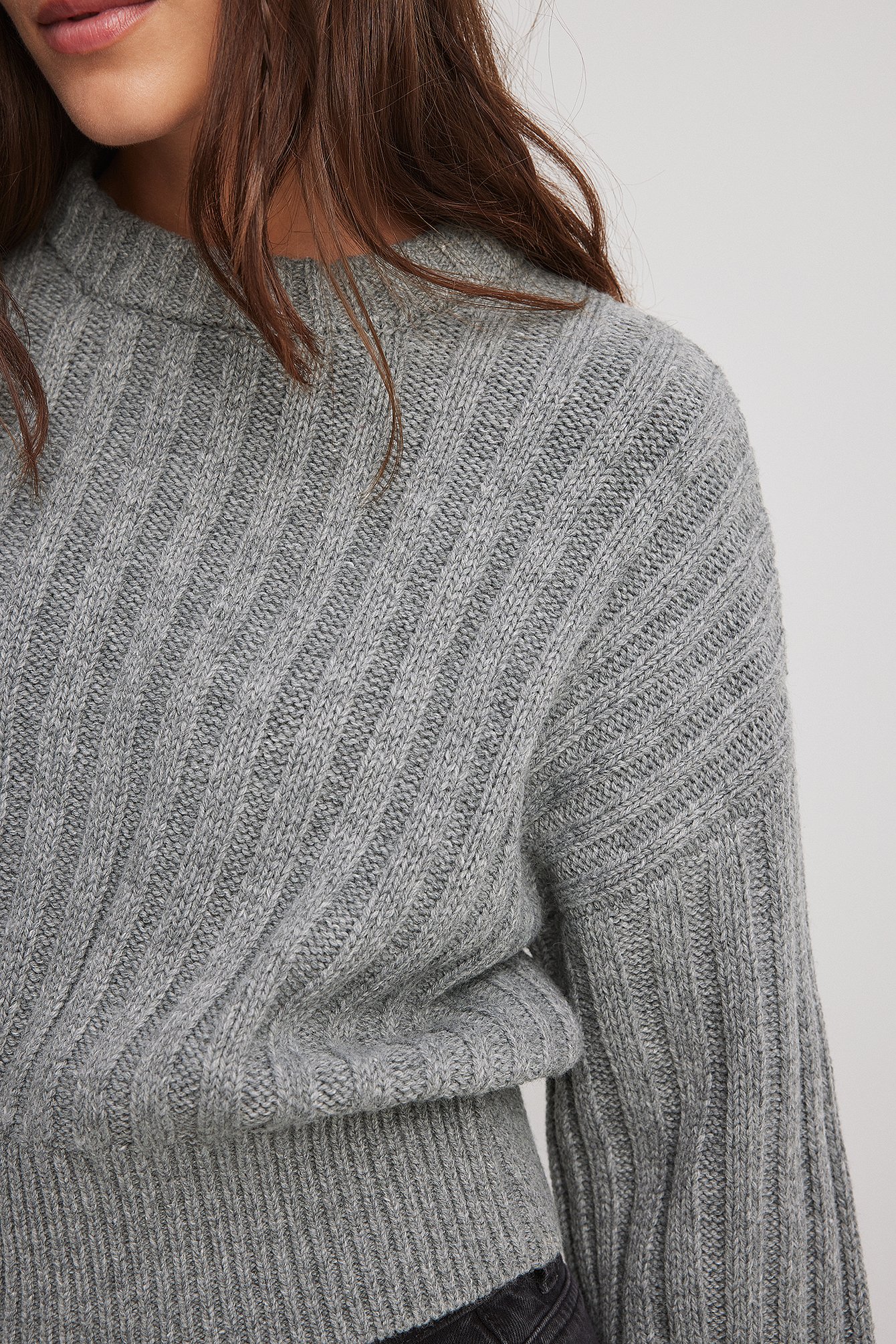 Gerippter Pullover