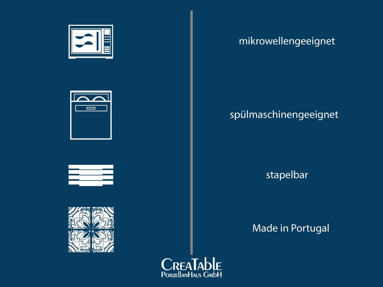 CreaTable Deep Blue Sea Kombi Set 8-tlg