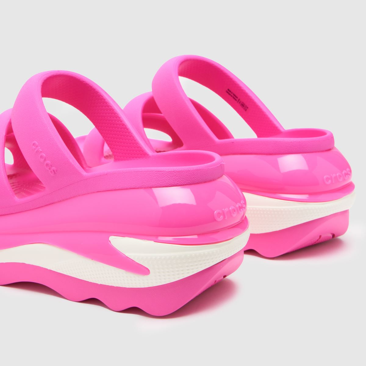 Crocs Mega Crush hárompántos szandál rózsaszínben