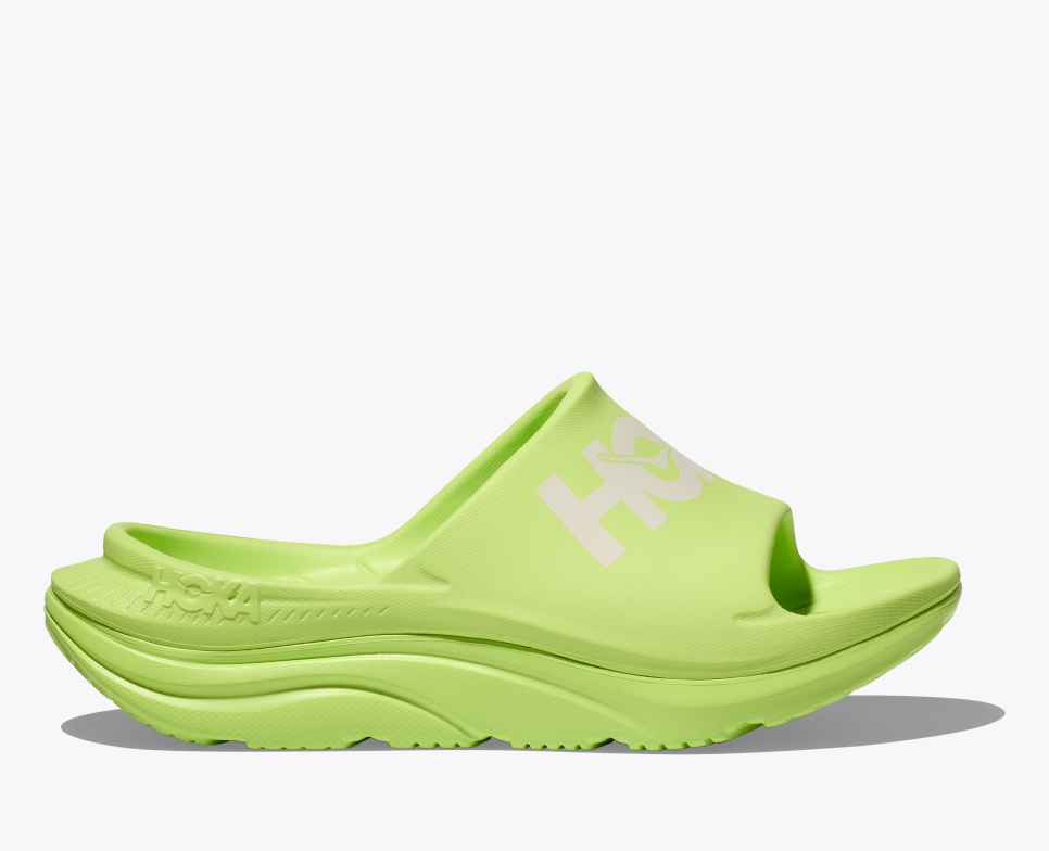 Ora Athletic Slide Lettuce / White