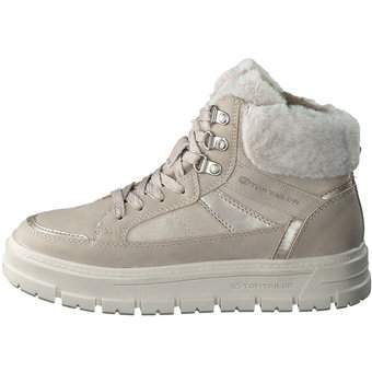 Tom Tailor Sneaker Bootie in beige