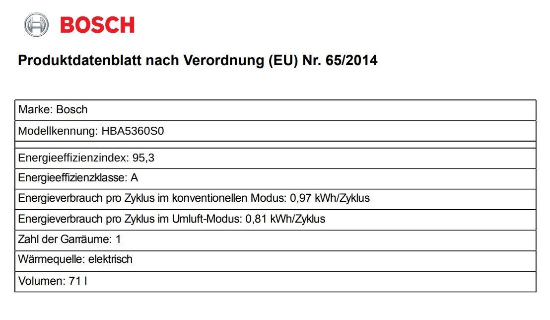 BOSCH Backofen-Set Backofen mit Induktionskochfeld autark 60 cm Teleskopauszug Bräterzone