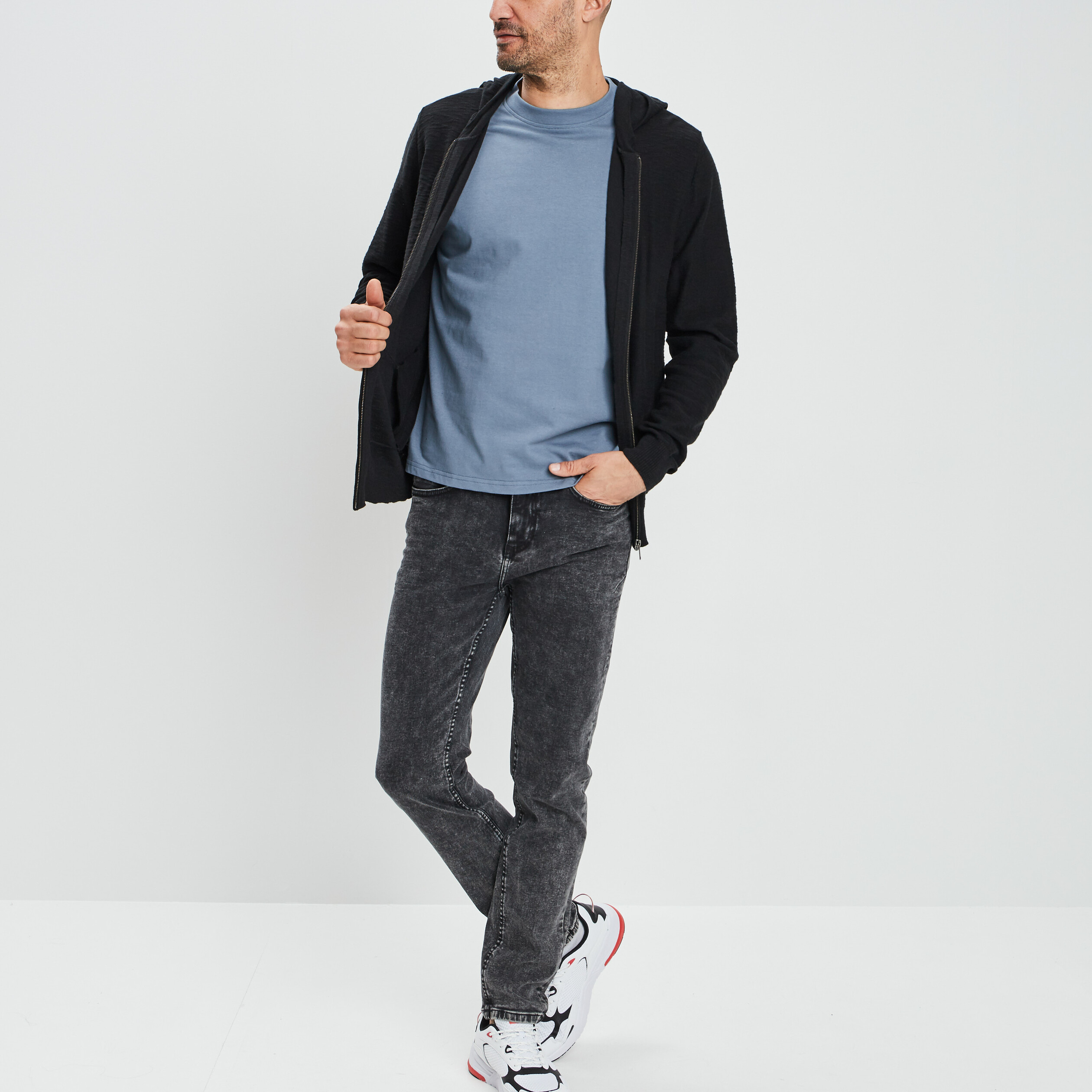 T-shirt sans manches bleu gris homme | La Halle