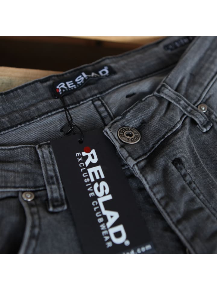 RESLAD Jeans Basic Stretch Denim in schwarz günstig kaufen