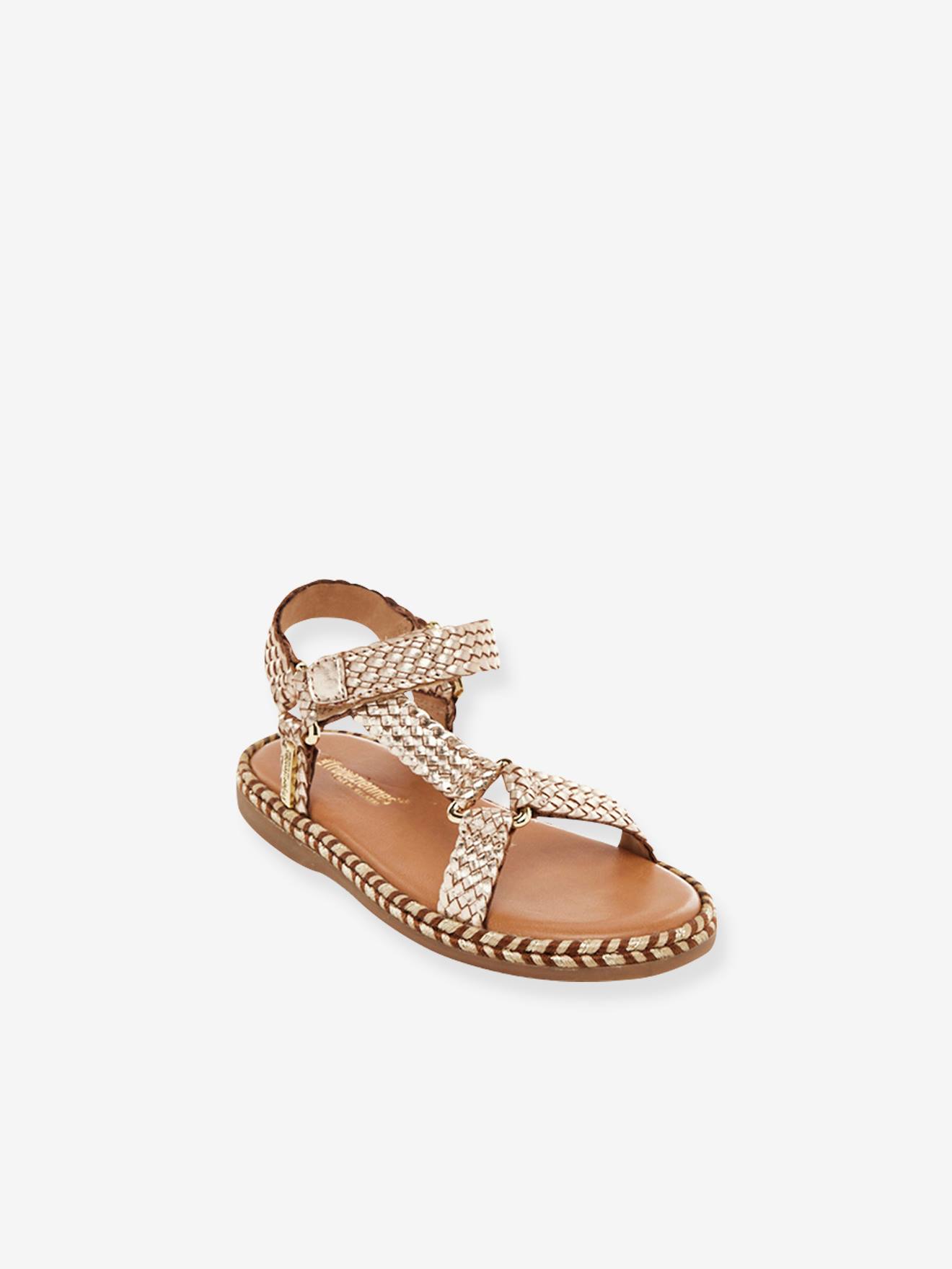 Les Tropeziennes Kinder Klett-Sandalen Blister LES TROPEZIENNES PAR M. BELARBI - beige golden