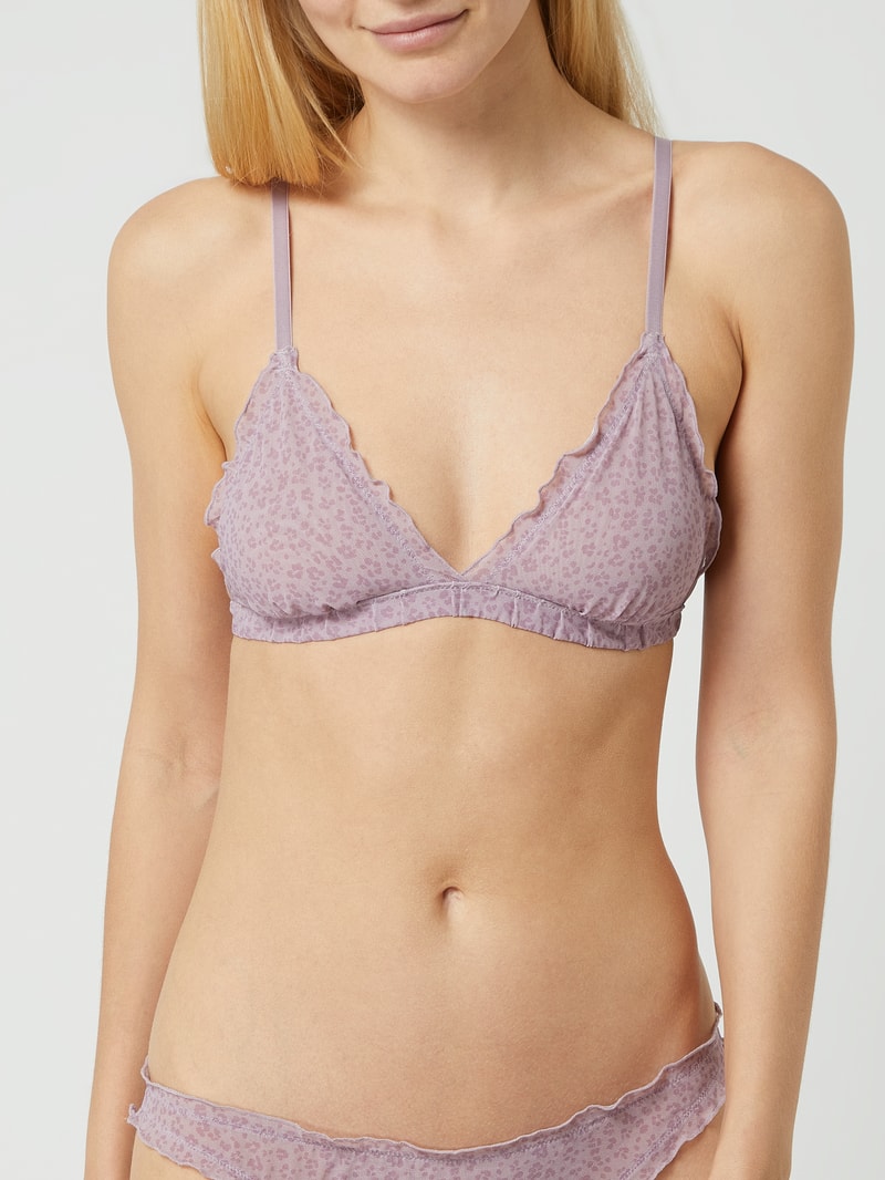 Triangel-BH mit Alllover-Muster Modell 'Dekota' in flieder