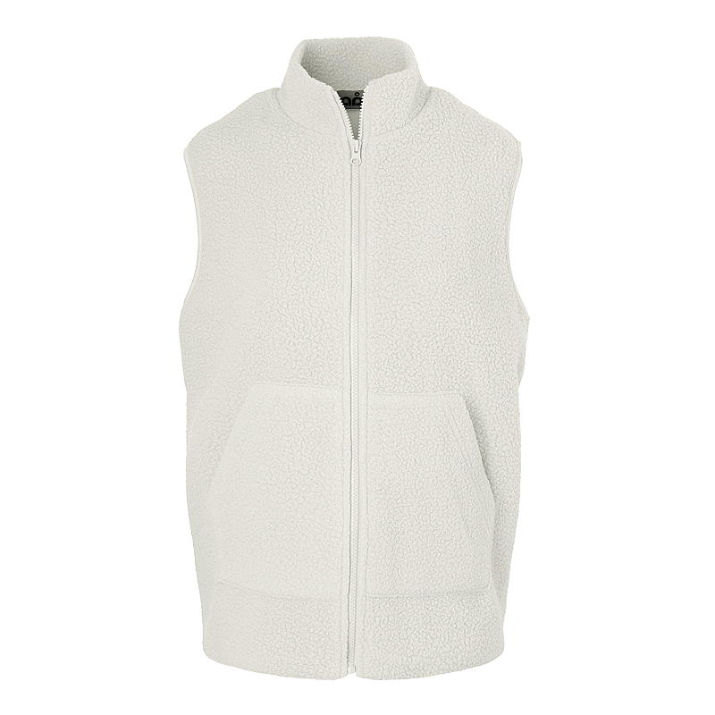 Vest str S-XL teddypile offwhite