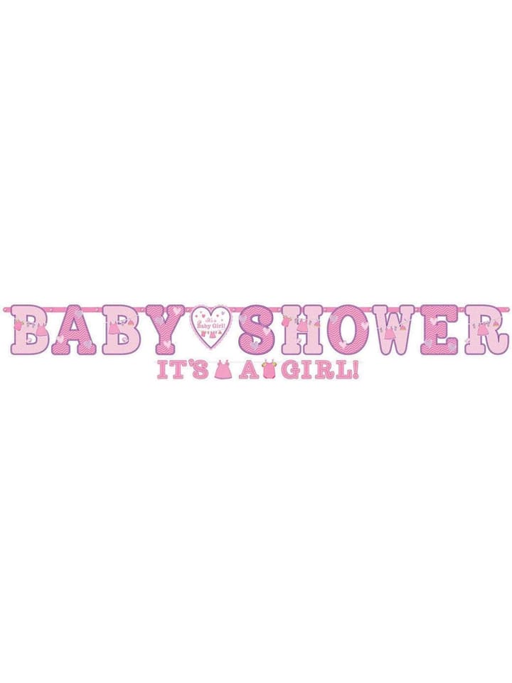 amscan Babyparty-Set It's a Girl 35-teilig Gender Reveal Party in rosa günstig kaufen onesize