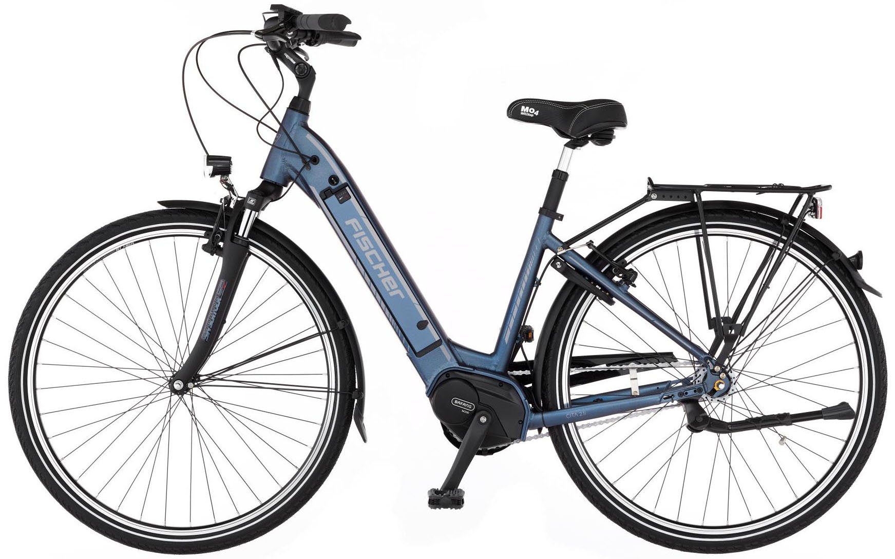 FISCHER Fahrrad E-Bike CITA 2.1i 418, 3 Gang, Nabenschaltung, Mittelmotor, 418 Wh Akku