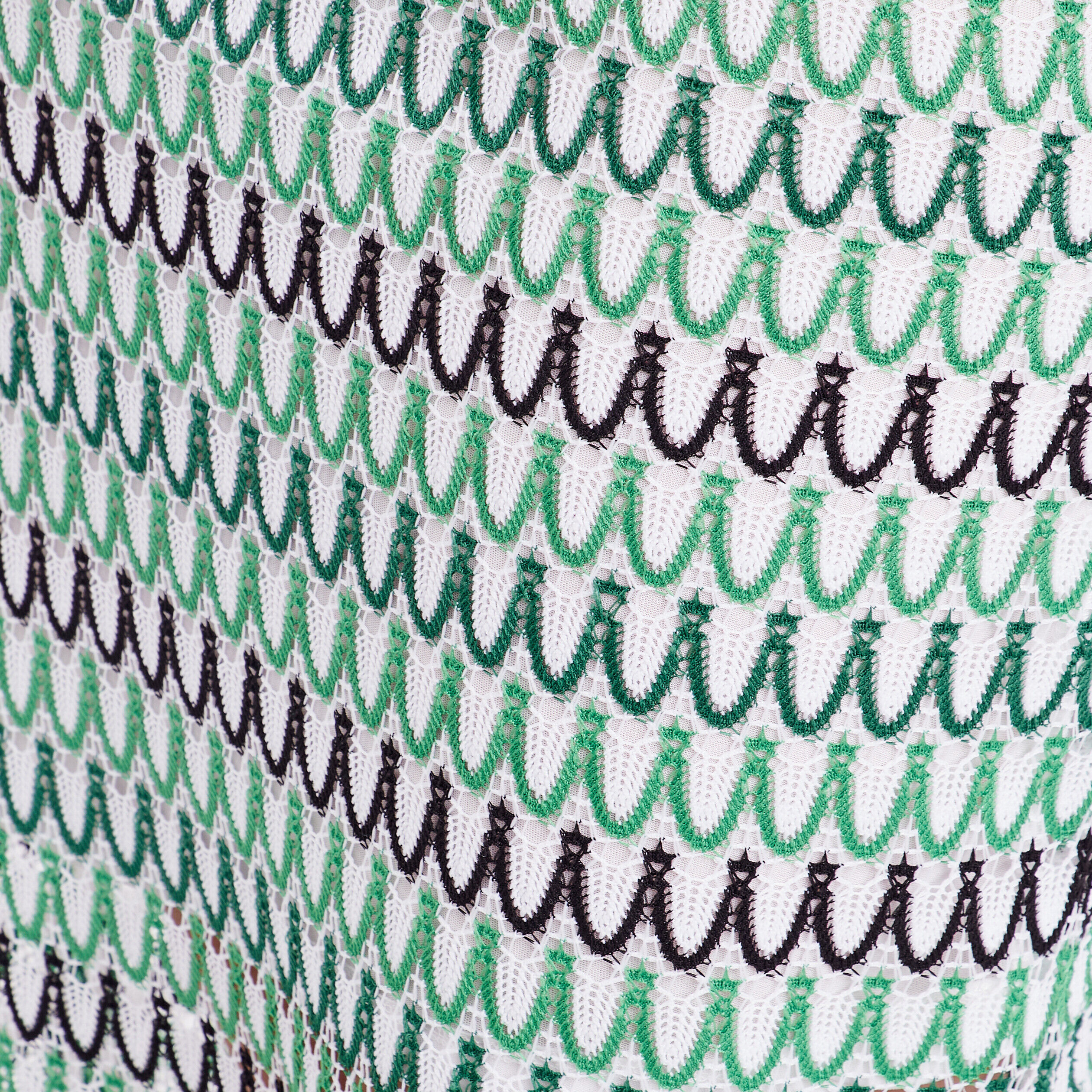 Robe droite ajourée vert femme | Cache Cache