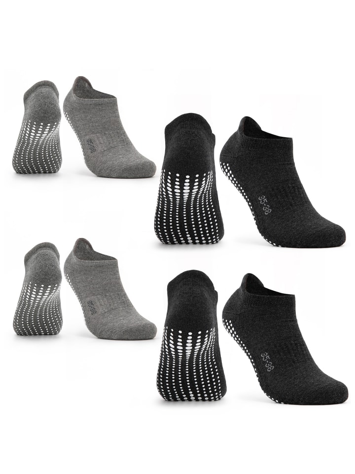 Occulto 4er Pack Yogasocken Mady in Schwarz-Grau günstig kaufen