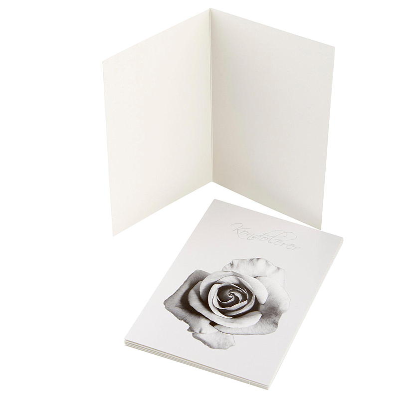 Kort kondolanse, rose