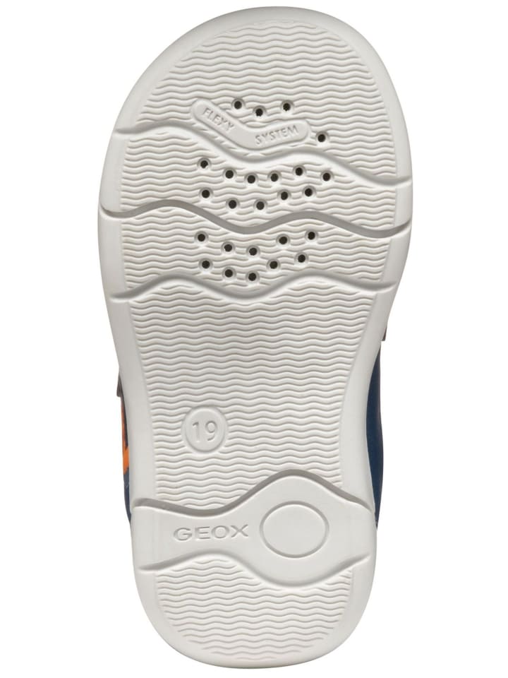 Geox Halbschuhe in Blau/Orange günstig kaufen