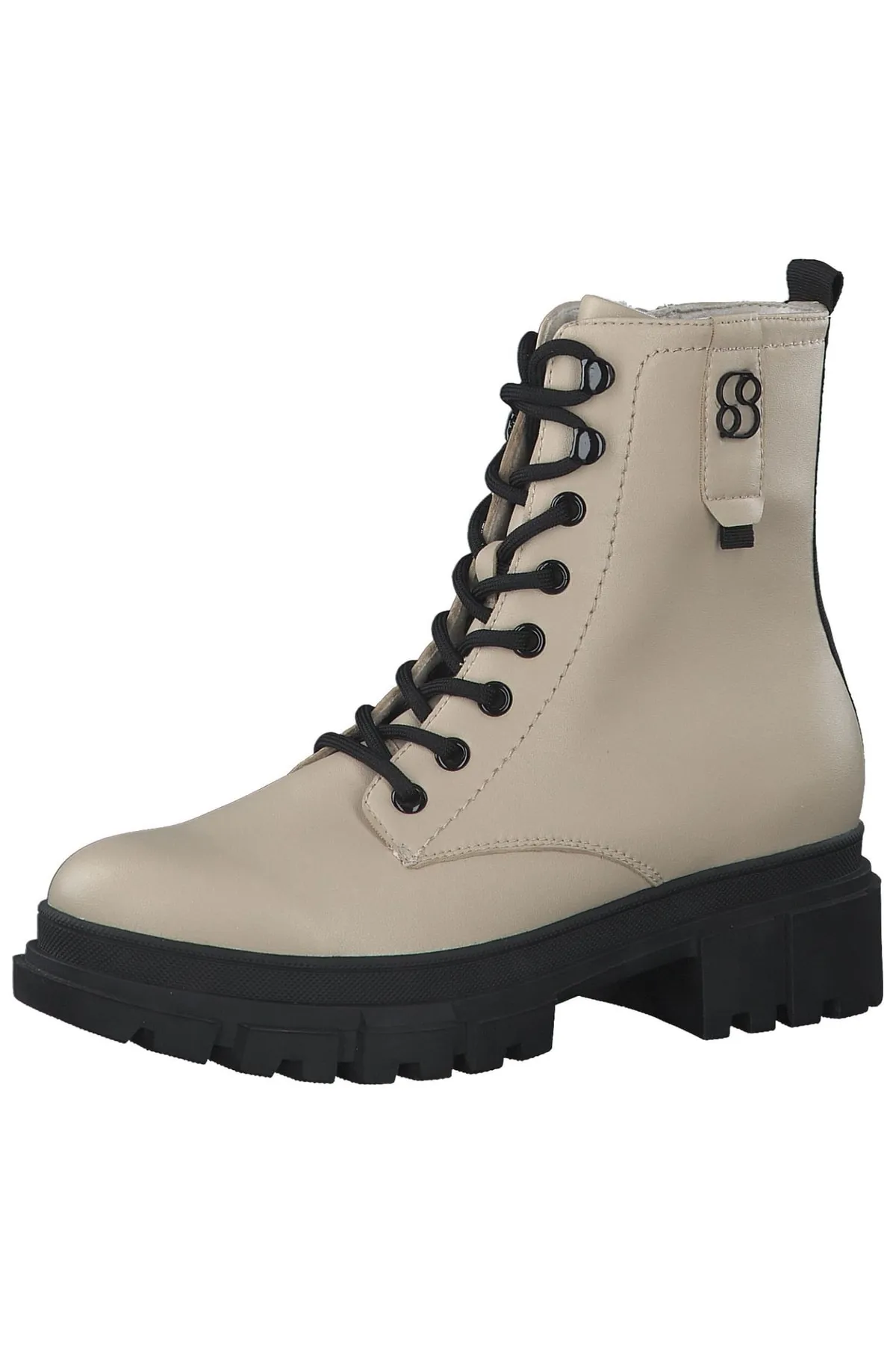 s.Oliver  Stiefelette - Beige - Blockabsatz