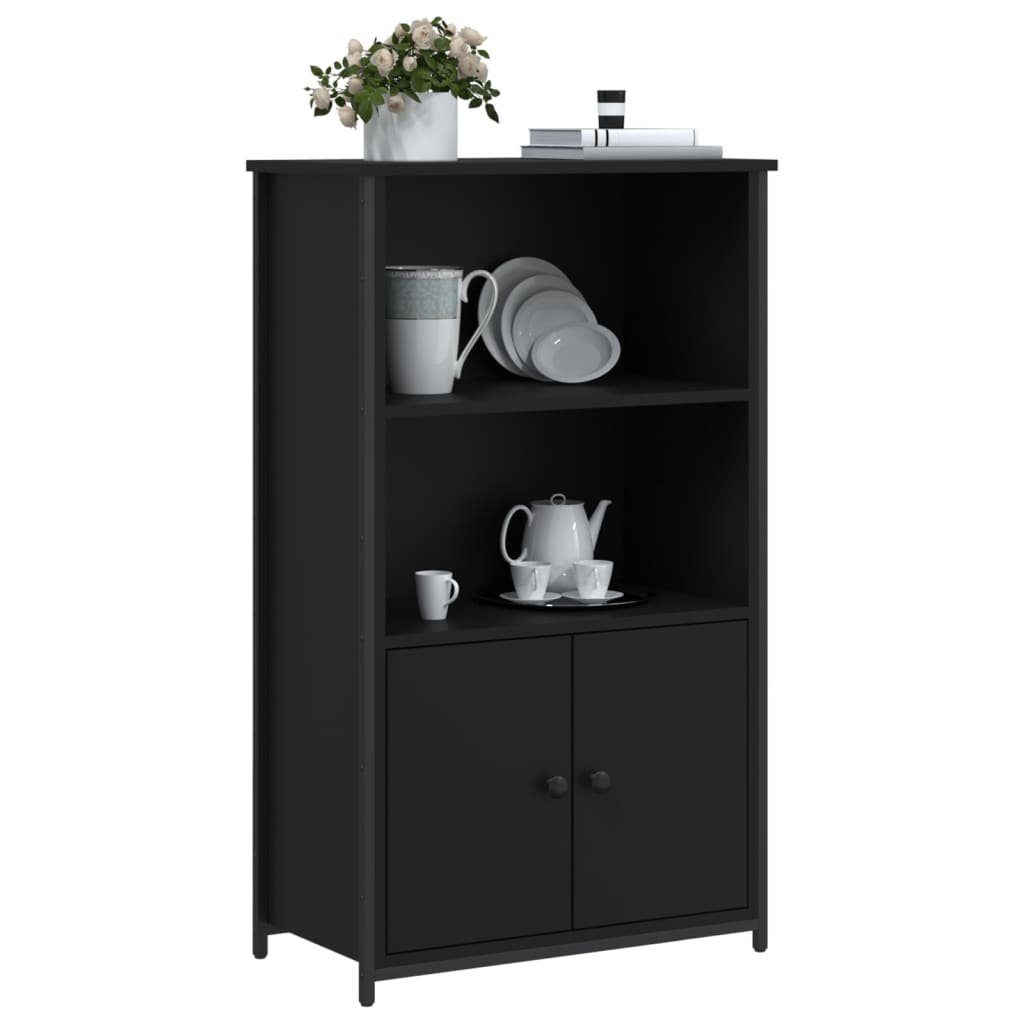 vidaXL Anrichte Highboard Schwarz 62x32x103,5 cm Holzwerkstoff