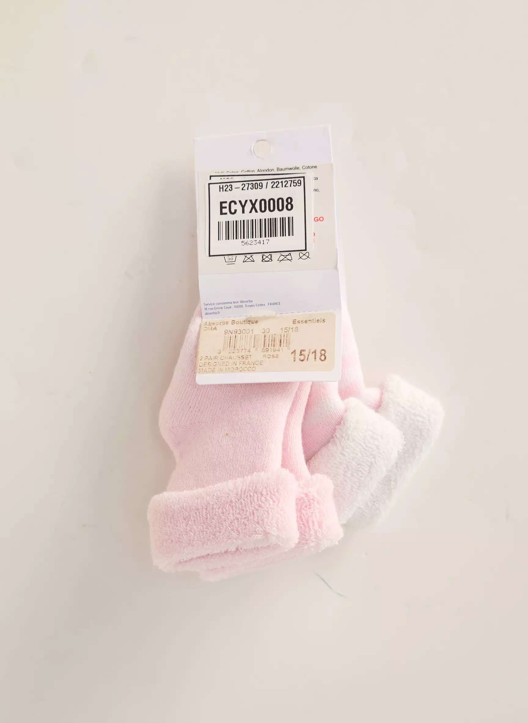 Absorba Chaussette Enfant couleur rose
