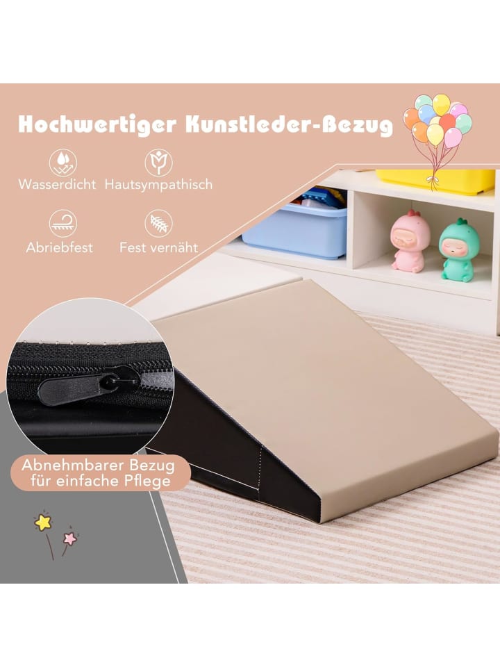 COSTWAY 2 TLG. Schaumstoffbausteine Kinder in Grau günstig kaufen onesize