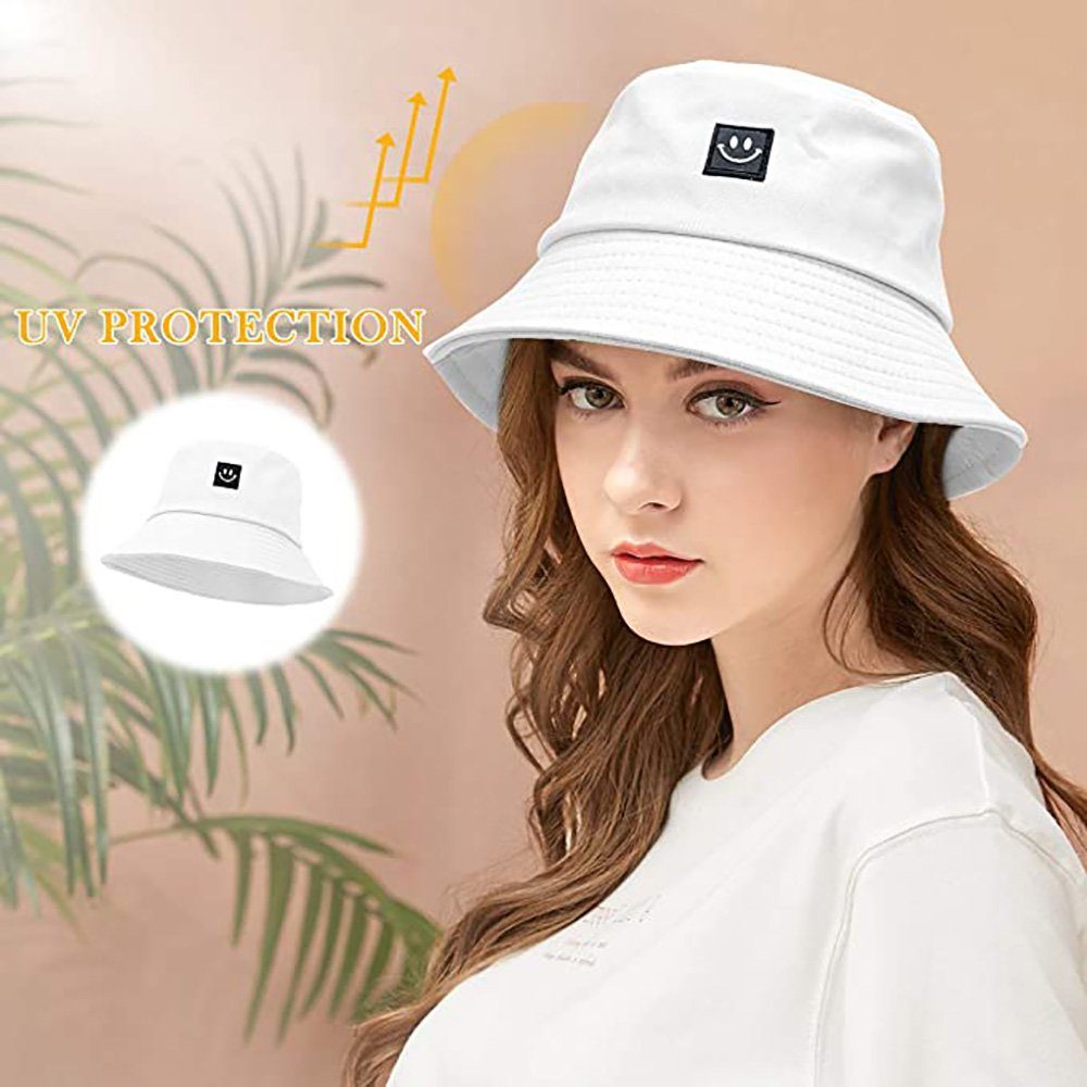 Fischerhut Fischehut Damen - Unisex Sonnenhut Bucket Hat (1-tlg) Anglerhut Fishermütze Muster Früchte Outdoor Sommerhut