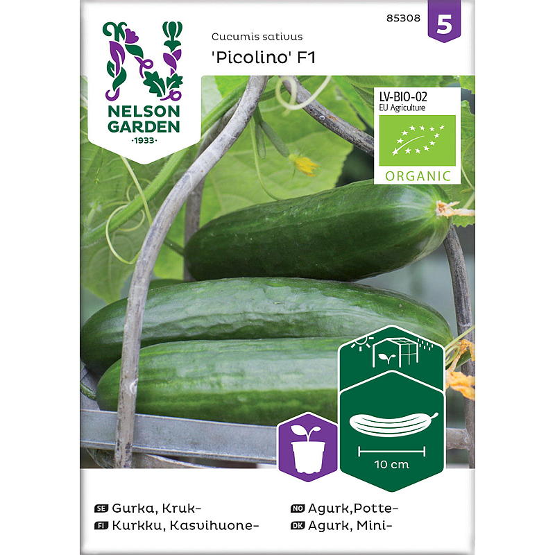 Nelson garden Frø Agurk Potte-, Veksth. Picolino F1