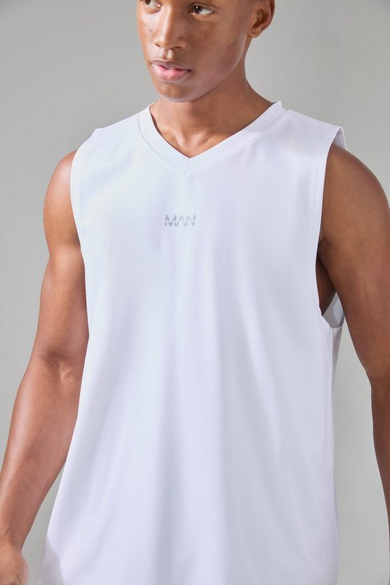 Man Active Performance Tanktop mit V-Ausschnitt