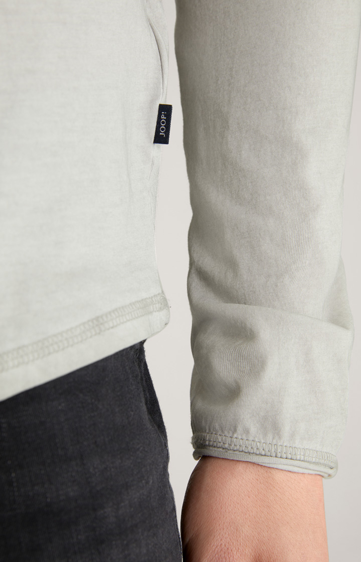 Longsleeve Carlos in Silber meliert