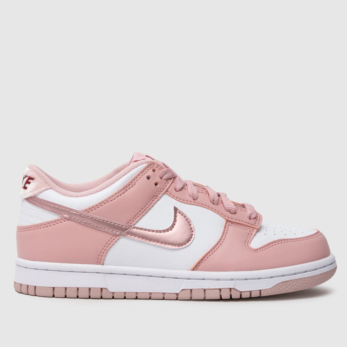 Nike Dunk Low flickor ungdomsskor i blekrosa