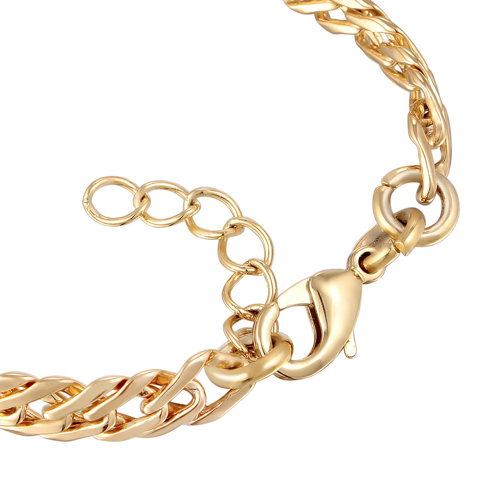 Elli Elli Bracelet Femmes Maillons Torsadé Twisted Classique Couleur Or Bracelet