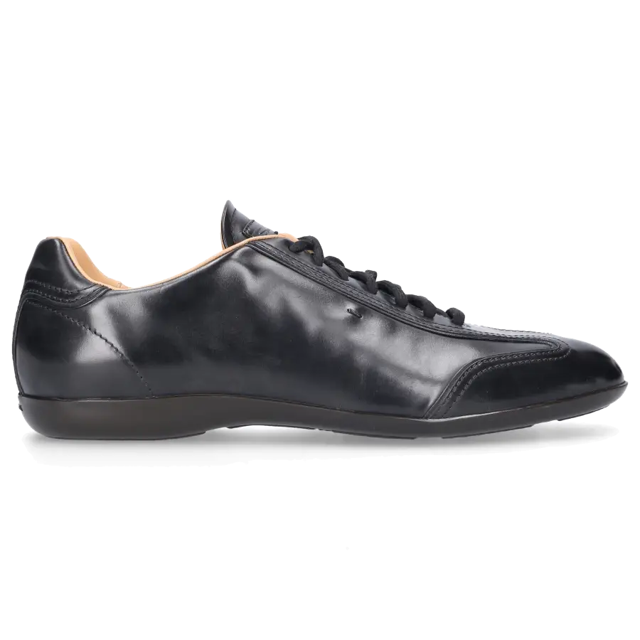 Santoni - Sneaker low AMG Kalbsleder - schwarz