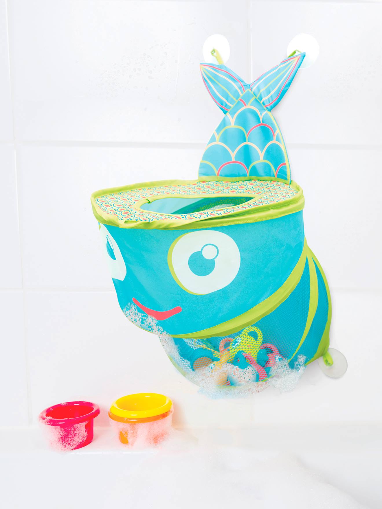 Grand filet de bain Poisson LUDI bleu