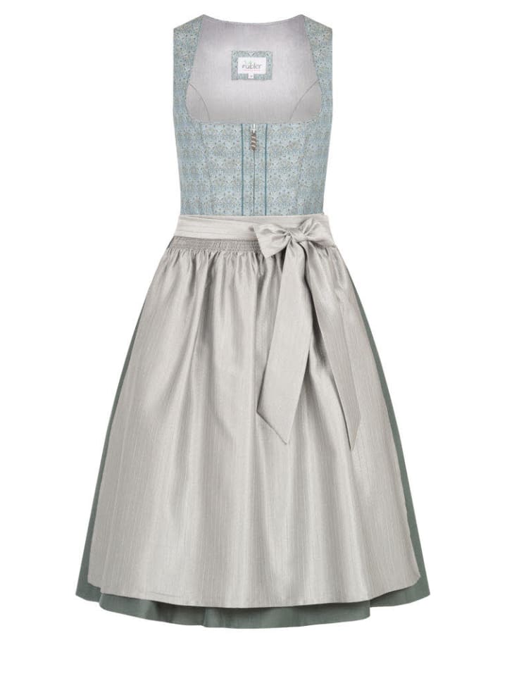 Nübler Midi Dirndl Efia in Petrol günstig kaufen