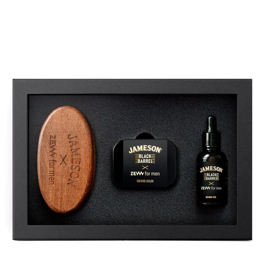 Zew For Men Jameson Black Barrel Simple Set