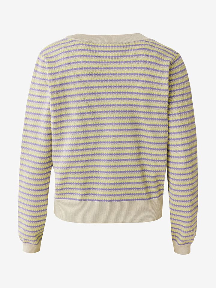Mexx Cardigan in Beige/ Lila günstig kaufen