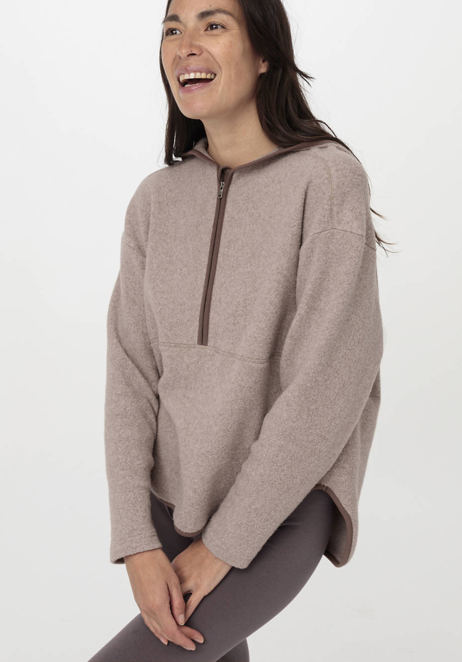 Fleece-Hoodie aus reiner Bio-Baumwolle