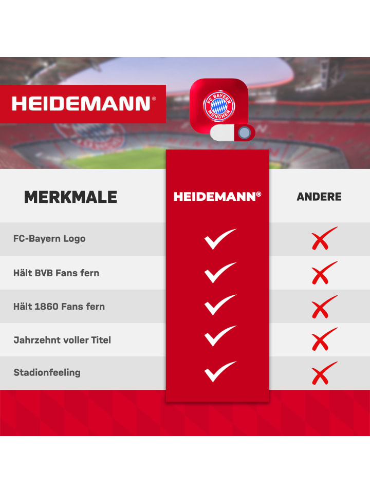 Heidemann  Heidemann Funkgong-Set Stern des Südens FC Bayern München günstig kaufen onesize