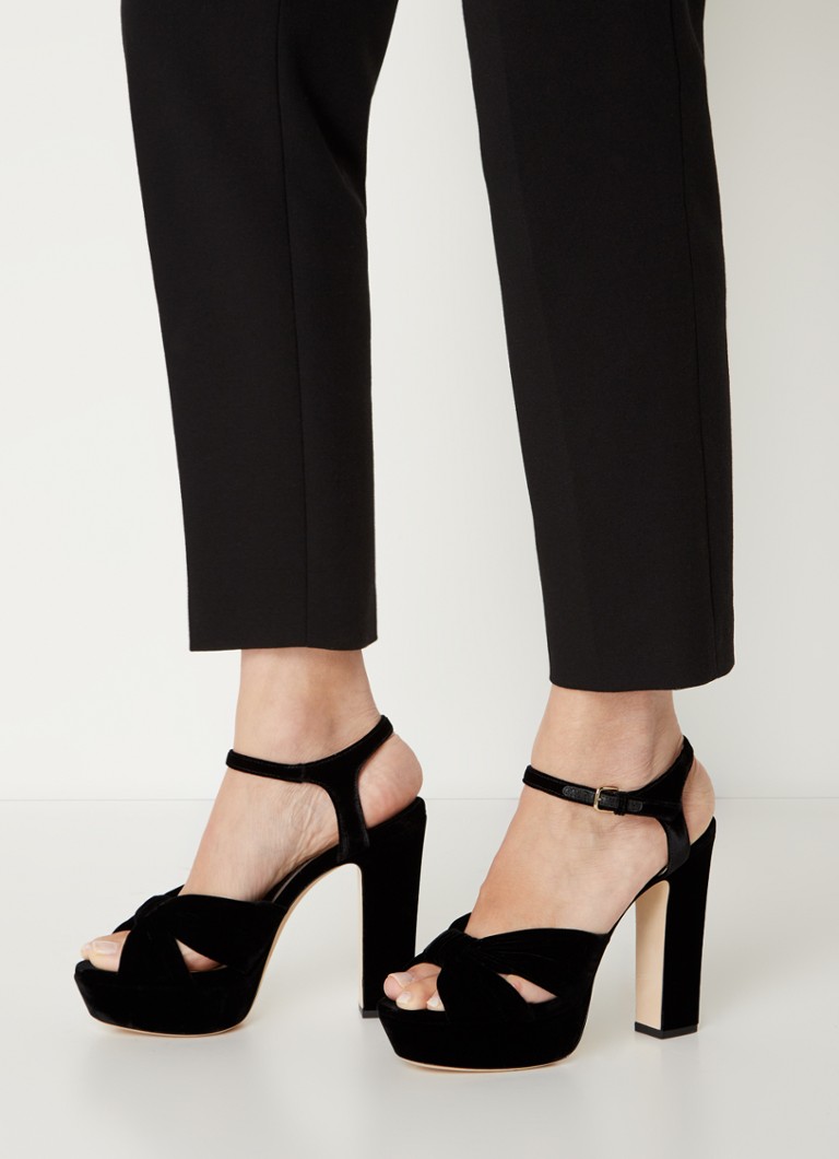 Sandale Heloise terciopelo de la Jimmy Choo