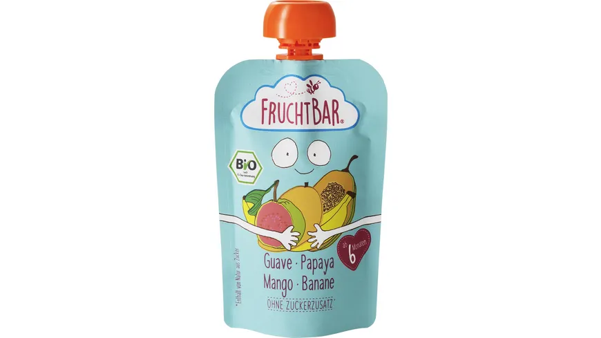 FRUCHTBAR Quetschie Guave Papaya Mango Banane 100 g