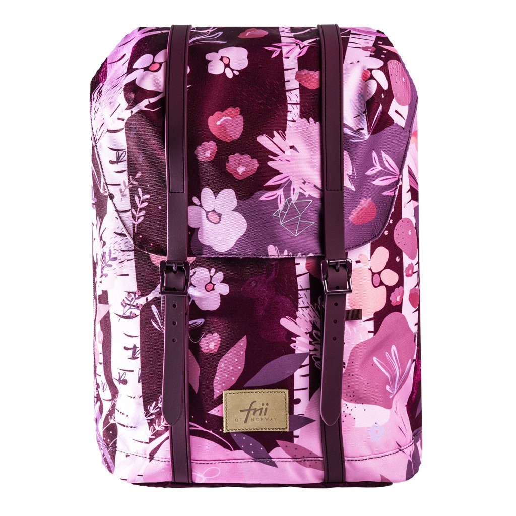 Frii of Norway Ergonomischer Schulrucksack 30L Flower Blush